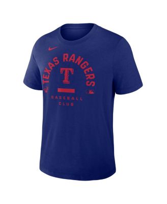 Men's Royal Texas Rangers Authentic Collection Early&nbsp;Work Tri-Blend Dri-FIT T-Shirt