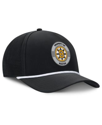 Men's Black Boston Bruins Authentic Pro Rink Adjustable Hat