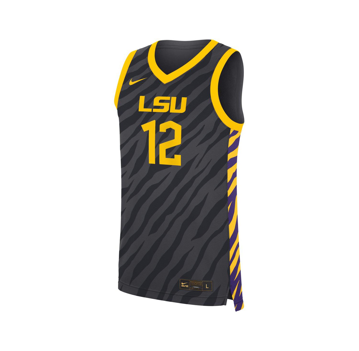 Men's & Women's Mikaylah Williams Anthracite LSU Tigers Replica Basketball Jersey