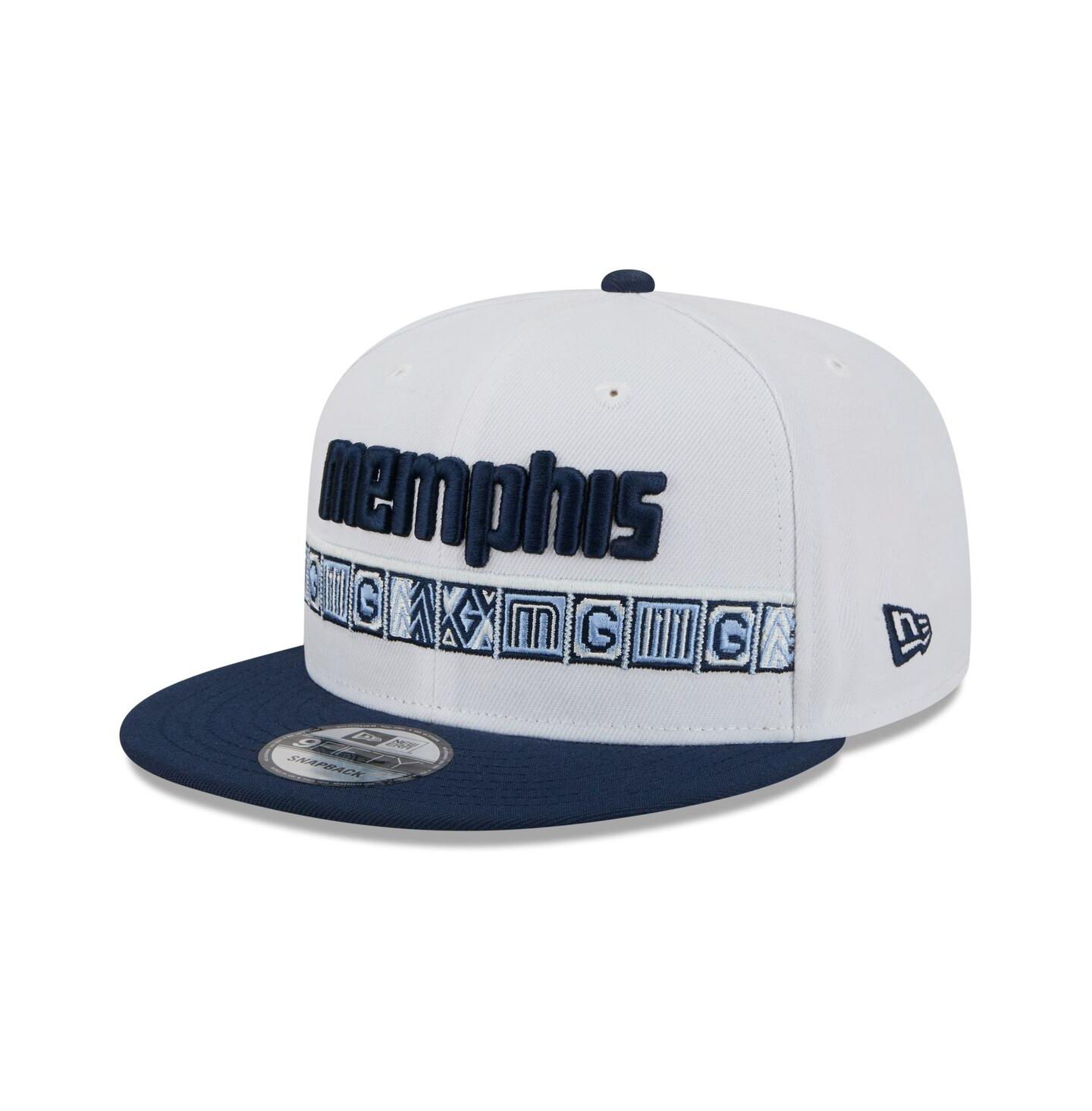 Мужская кепка New Era Light Blue/Navy Memphis Grizzlies 2025/26 City Edition 9FIFTY Snapback Hat — фото 3