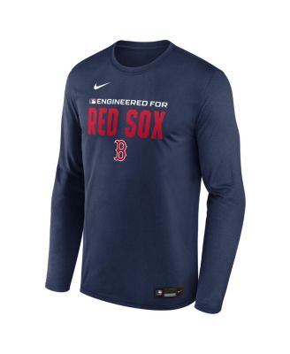 Men's Navy Boston Red Sox Authentic Collection Legend Dri-FIT Long Sleeve T-Shirt