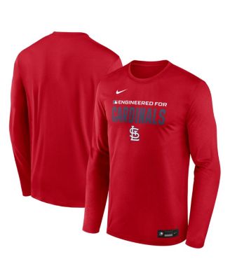 Men's Red St. Louis Cardinals Authentic Collection Legend Dri-FIT Long Sleeve T-Shirt