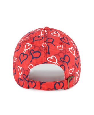 Big Girls Red Los Angeles Angels Mural Clean Up Adjustable Hat