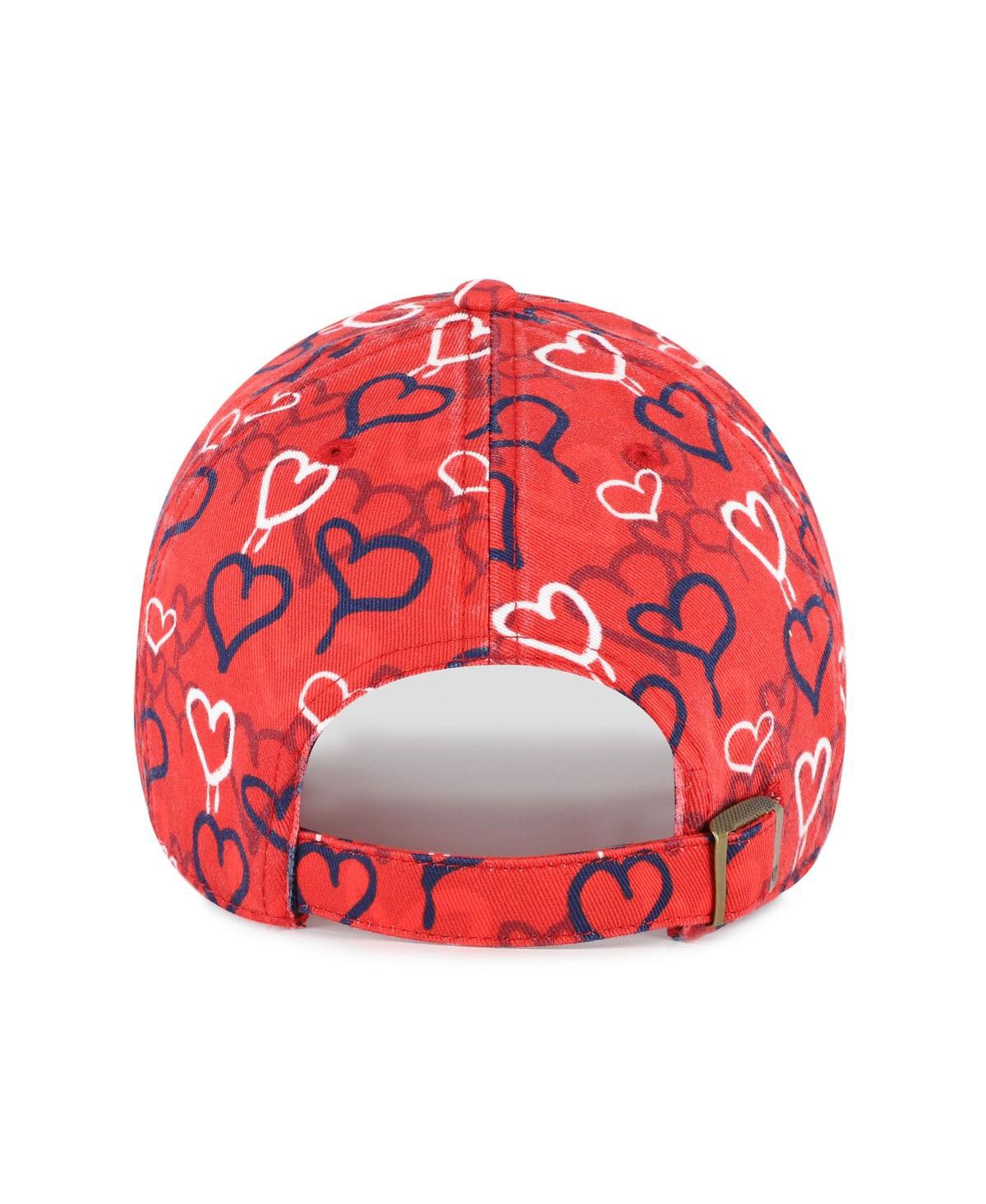 '47 Brand Big Girls Red Los Angeles Angels Mural Clean Up Adjustable Hat