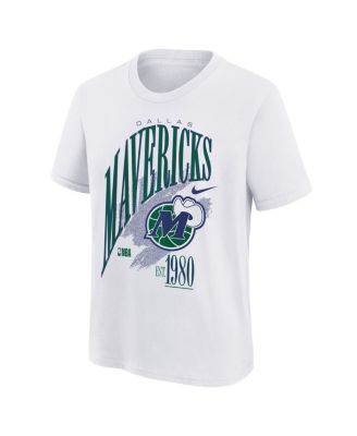 Big Boys and Girls White Dallas Mavericks Hardwood Classics Champs Max90 T-Shirt