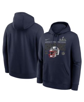 Men's Navy New England Patriots 2025 AFC Champions Glory Shield Hoodie