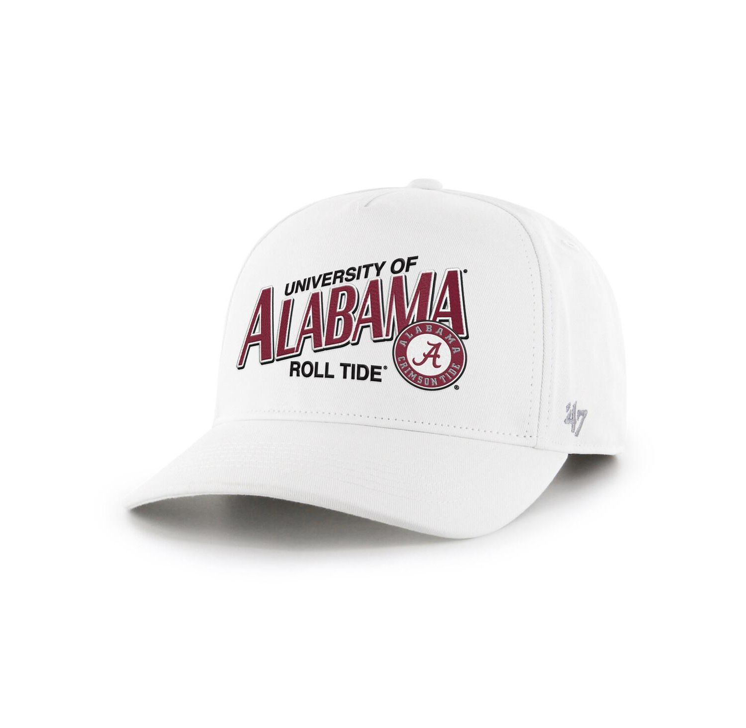 Men's White Alabama Crimson Tide Relaxed Fit Hitch Adjustable Hat