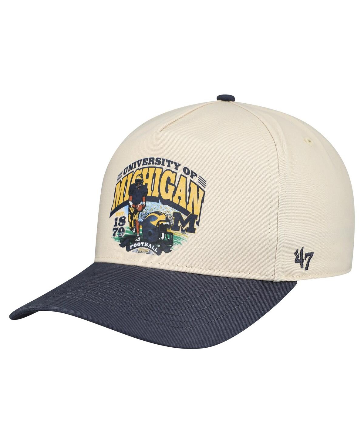 '47 Brand Men's Natural Michigan Wolverines Unstructured Hitch Hat