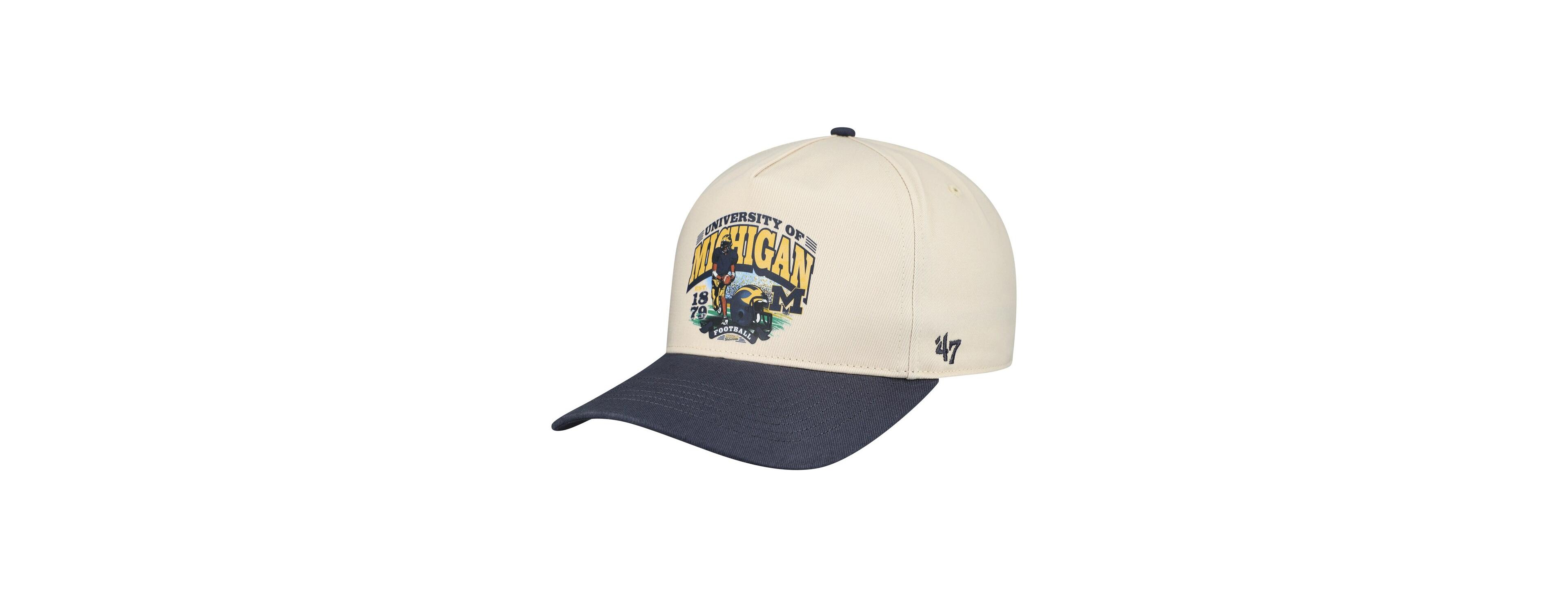 '47 Brand Men's Natural Michigan Wolverines Unstructured Hitch Hat