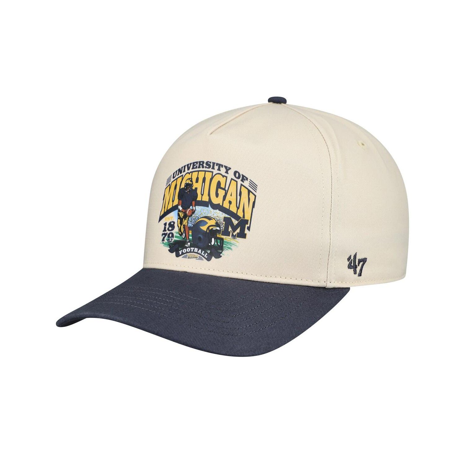 Men's Natural Michigan Wolverines Unstructured Hitch Hat