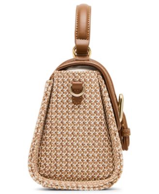 Jadev Straw Top Handle Mini Satchel Bag