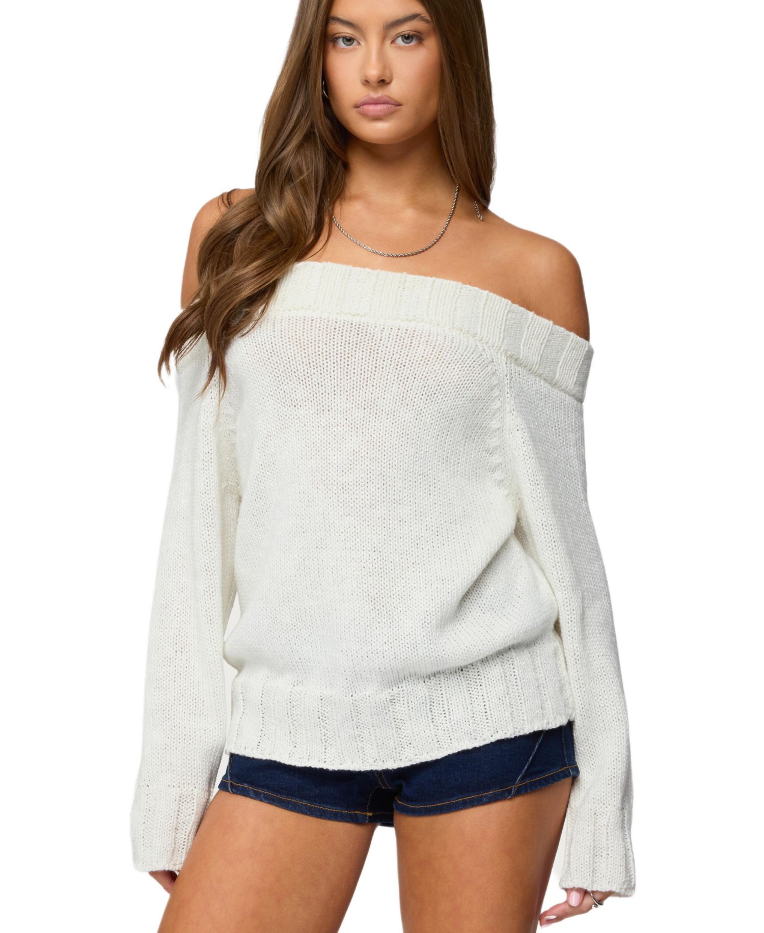 Womens Noemi Off Shoulder Sweater