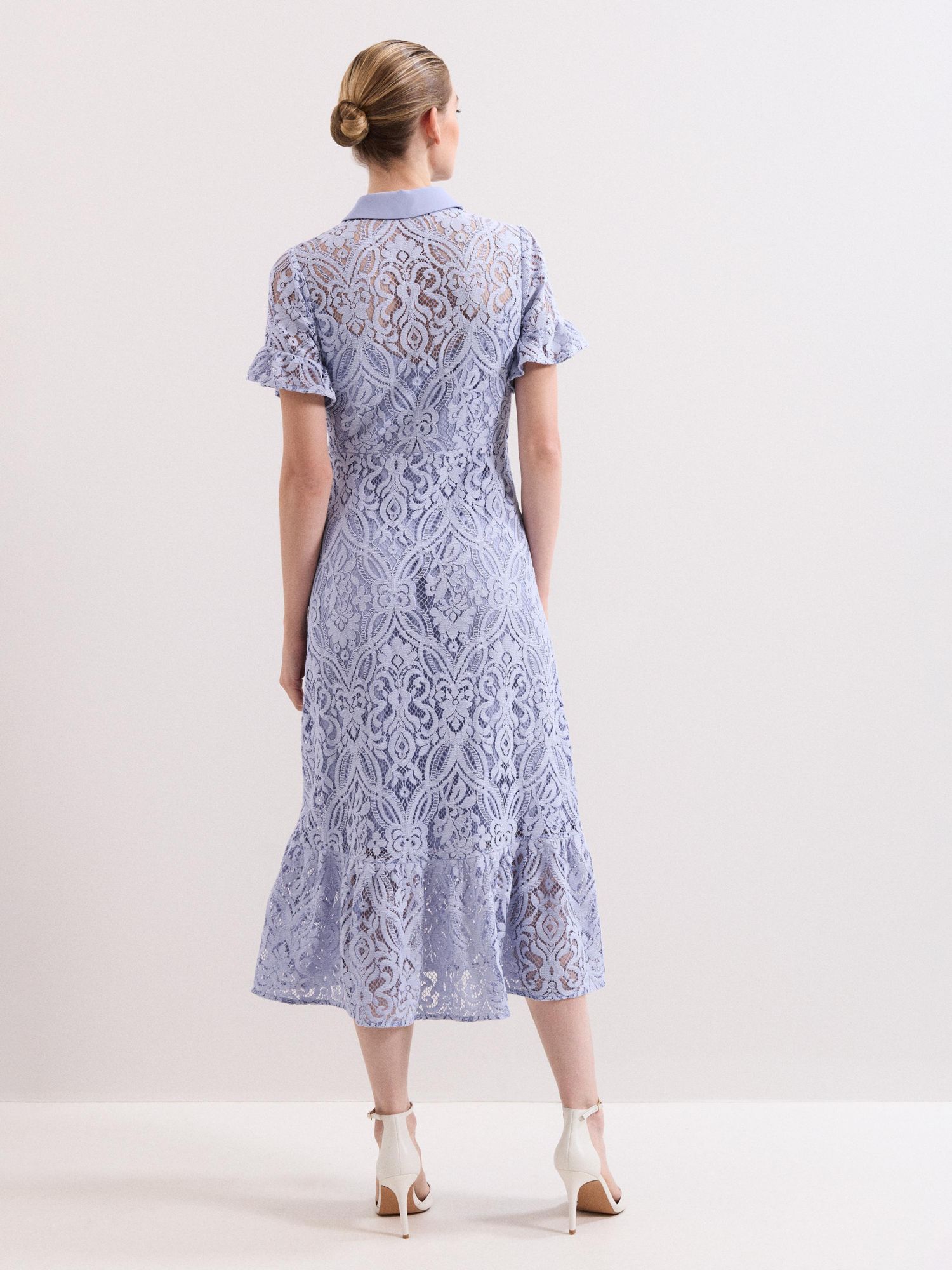 Women's Carmine Lace Dress