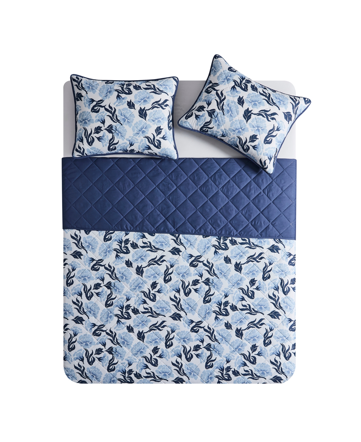 Vcny Home Whisper Floral 3-Pc. Quilt Set