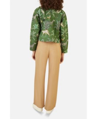 Women's Animal Reversible Cropped Quilted Jacket