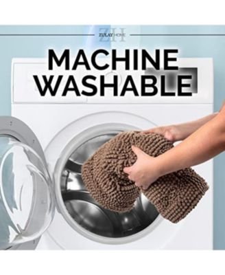 Soft Shaggy Microfiber Ultra Absorbent Bathroom Rug (47"x17")