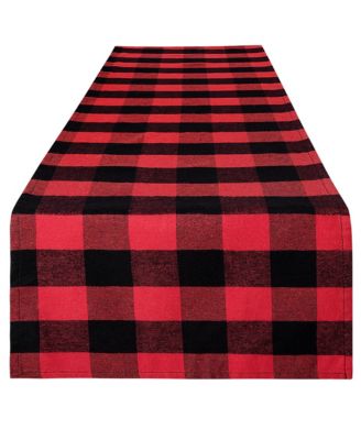 Thick Poly Cotton Buffalo Plaid Table Runners for Decor, Dining Table, Indoor & Outdoor (14"x72")