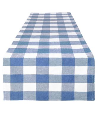 Thick Poly Cotton Buffalo Plaid Table Runners for Decor, Dining Table, Indoor & Outdoor (14"x72")