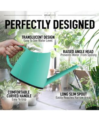 Small Watering Can with Long Slim Spout for Indoor Plants, 47oz