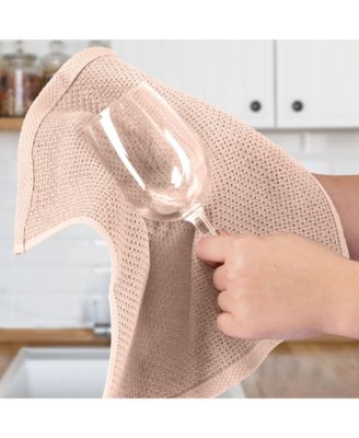 6 Pack 100% Cotton Waffle Weave - 12x12” Super Absorbent Dish Towels for Kitchen