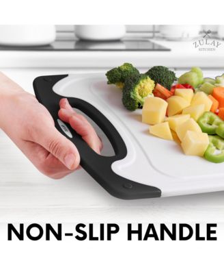 3 Piece Set Non Slip Kitchen Cutting Board With Juice Groove