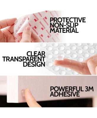 Clear Cabinet Door Rubber Bumpers for Kitchen Cabinets, Drawers, Picture Frames, Furniture, Glass Tops (50 Pack)