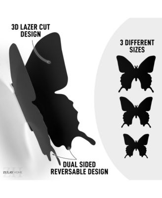 Removable DIY 3D Butterfly Wall Decorations (24pcs with 3 Different Sizes)