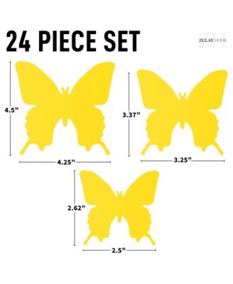 Removable DIY 3D Butterfly Wall Decorations (24pcs with 3 Different Sizes)