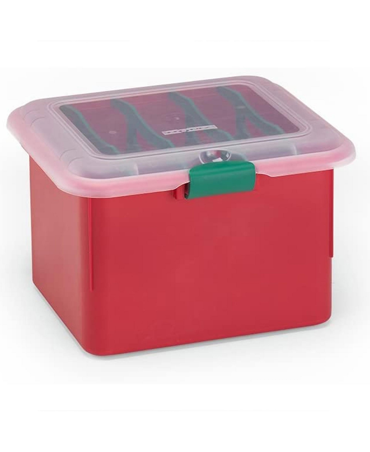 Homz Products Holiday Christmas Light Storage Box Bin with 4 Cord Wrap Organizers