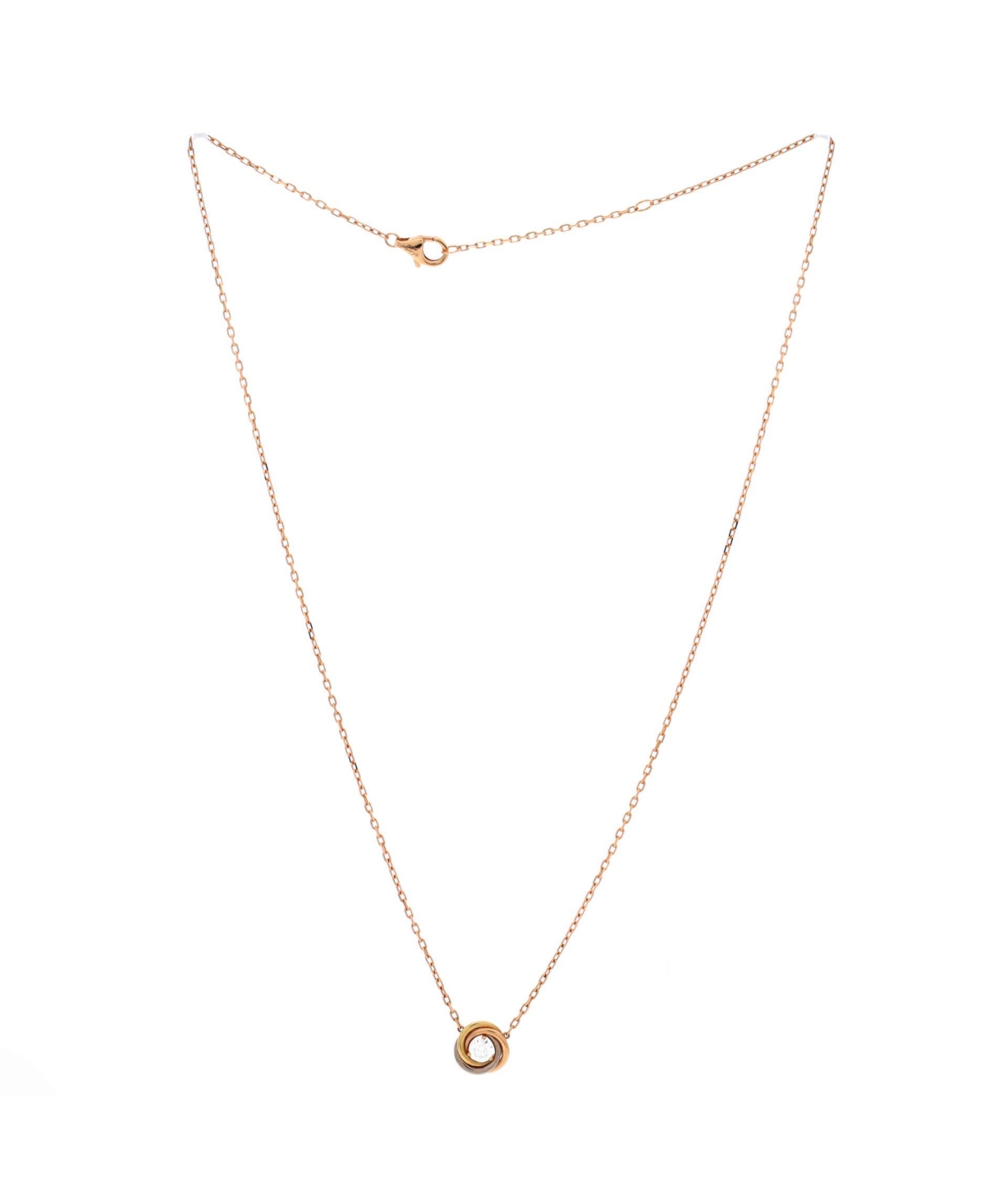 Pre-Owned Cartier Trinity Diamond Pendant Necklace