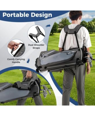 Men s Left-Handed Complete Golf Club Set with Stand Bag, Lightweight & Portable