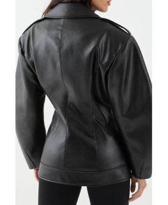 Women's Faux Leather Biker Jacket