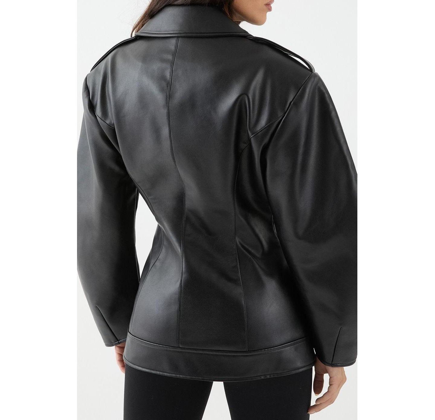 Женская куртка MissPap Faux Leather Biker — фото 6