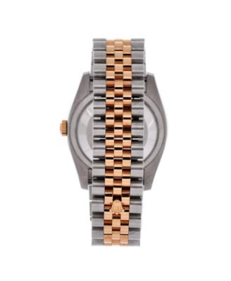 Oyster Perpetual Datejust Automatic Watch in Stainless Steel and Rose Gold 36mm