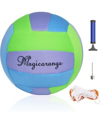 Official Size 5 Soft Touch Indoor Volleyball Quiet Training Ball for Beginners Pain Free Play Colorful House Friendly Volleyball