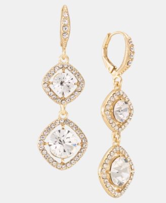 Crystal Double Drop Earrings