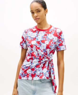 Women's Knot Detail Short-Sleeve T-Shirt