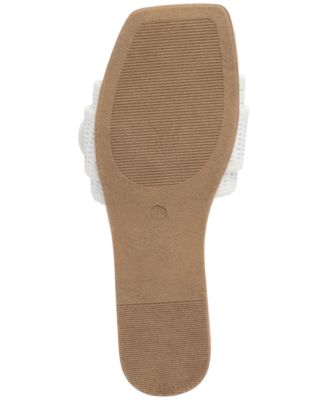 Women's Zapphire Heart Buckle Slide Flat Sandals