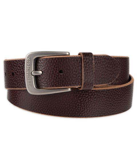 Мужской ремень Levi's Raw-Edge Harness Belt, цвет: Коричневый