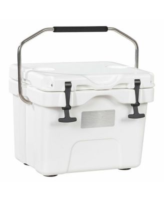 16 Quart 24-Can Capacity Portable Insulated Ice Cooler with 2 Cup Holders