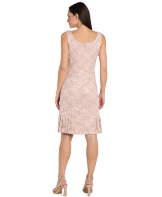 Women's Lace Pleat Hem-Jacket Dress