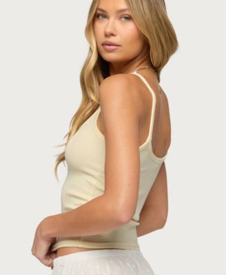 Women's Aspyn V Neck Ribbed Tank Top