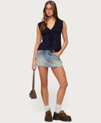 Women's Rusanna V Neck Babydoll Top