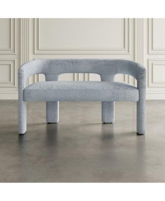 Gwen Modern Luxury Jacquard Fabric Upholstered Sculpture Bench
