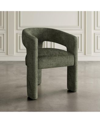 Gwen Modern Luxury Jacquard Fabric Upholstered Sculpture Armchair