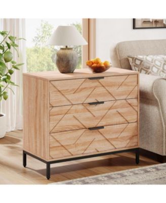 31" Wide Night Stand with Metal Legs