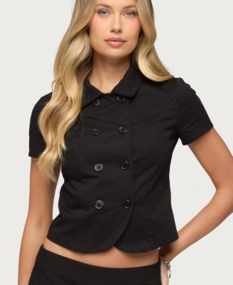 Women's Pilar Short Sleeve Cotton Trench Shirt