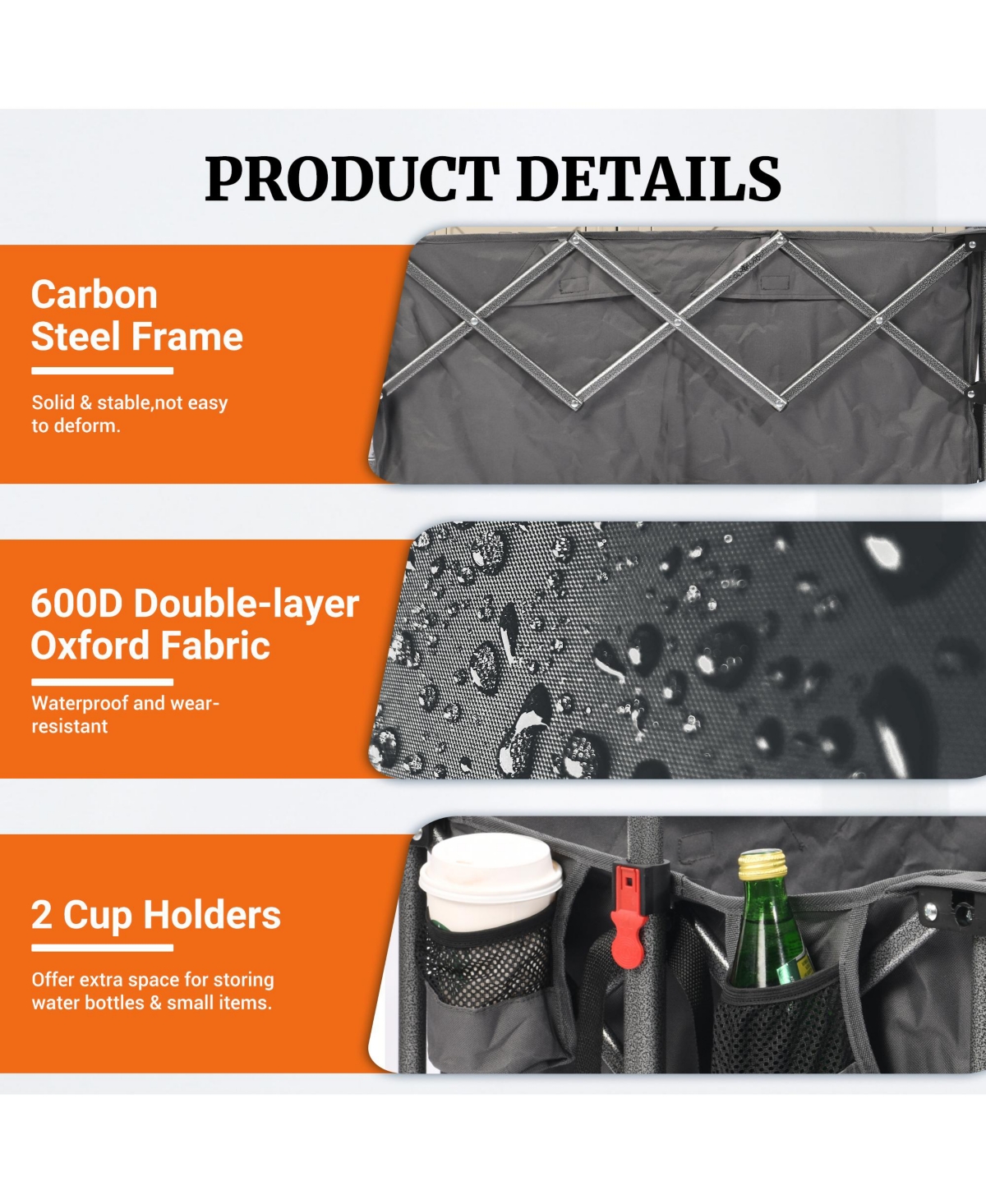 Rainsken Convertible Folding Heavy Duty Wagon Cart