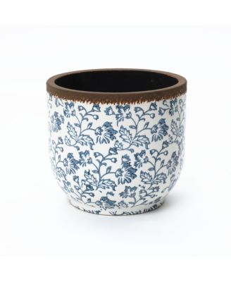 Planter, 12.2" Round, Indoor & Outdoor Garden Pot