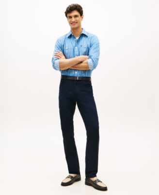 Men's Denton Slim-Straight Five-Pocket Stretch Essential Twill Pants